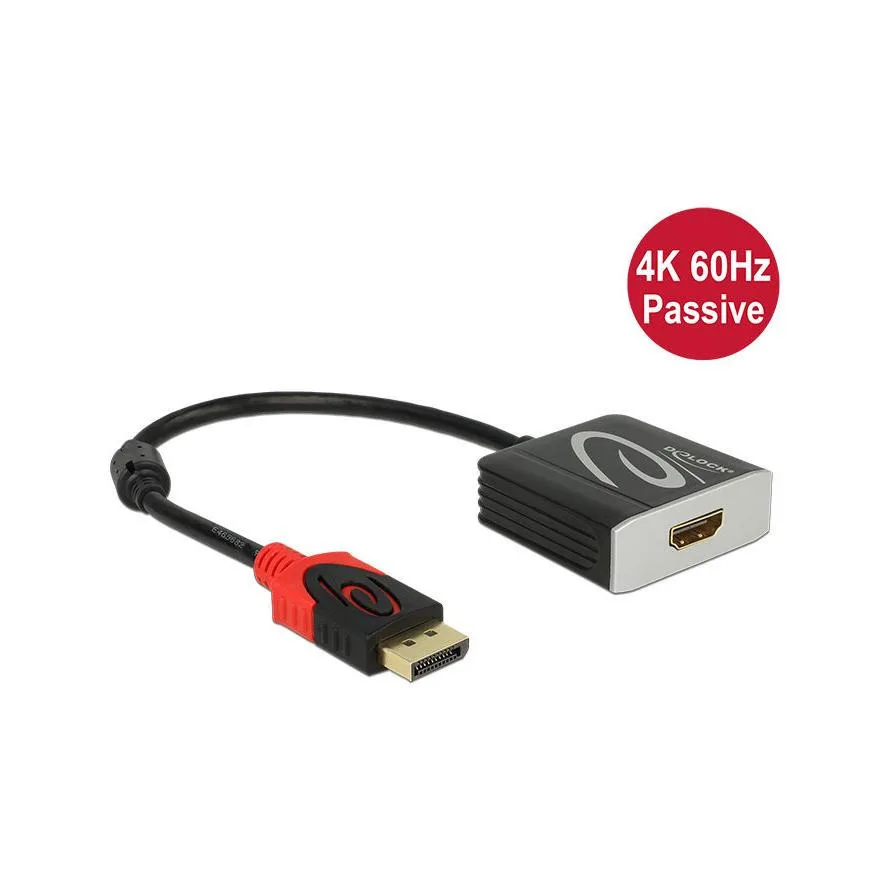 20220208133319_delock_displayport_male_hdmi_female_62719.jpeg DeLock Μετατροπέας DisplayPort male σε HDMI female (62719) - Image 1