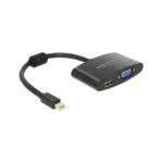 DeLock Μετατροπέας mini DisplayPort male σε HDMI / VGA female 1τμχ 65553