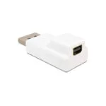 DeLock Μετατροπέας DisplayPort male σε mini DisplayPort female Λευκό 1τμχ 65240