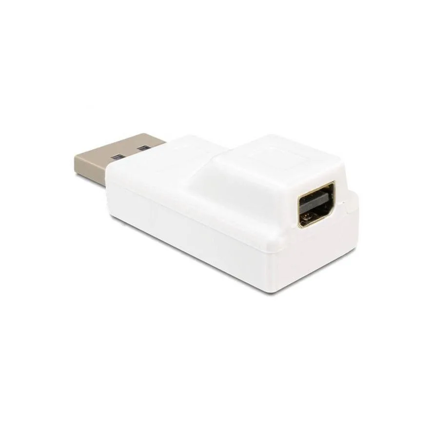 20220208133416_delock_displayport_male_mini_displayport_female_65240.jpeg DeLock Μετατροπέας DisplayPort male σε mini DisplayPort female Λευκό 1τμχ 65240 - Image 1