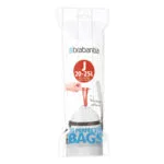 Brabantia Σακούλες Απορριμάτων Χωρητικότητας 23lt με Κορδόνι Type J 115585 20τμχ Λευκές