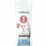 Brabantia Σακούλες Απορριμάτων Χωρητικότητας 3lt με Κορδόνι Type V 116582 20τμχ Λευκές