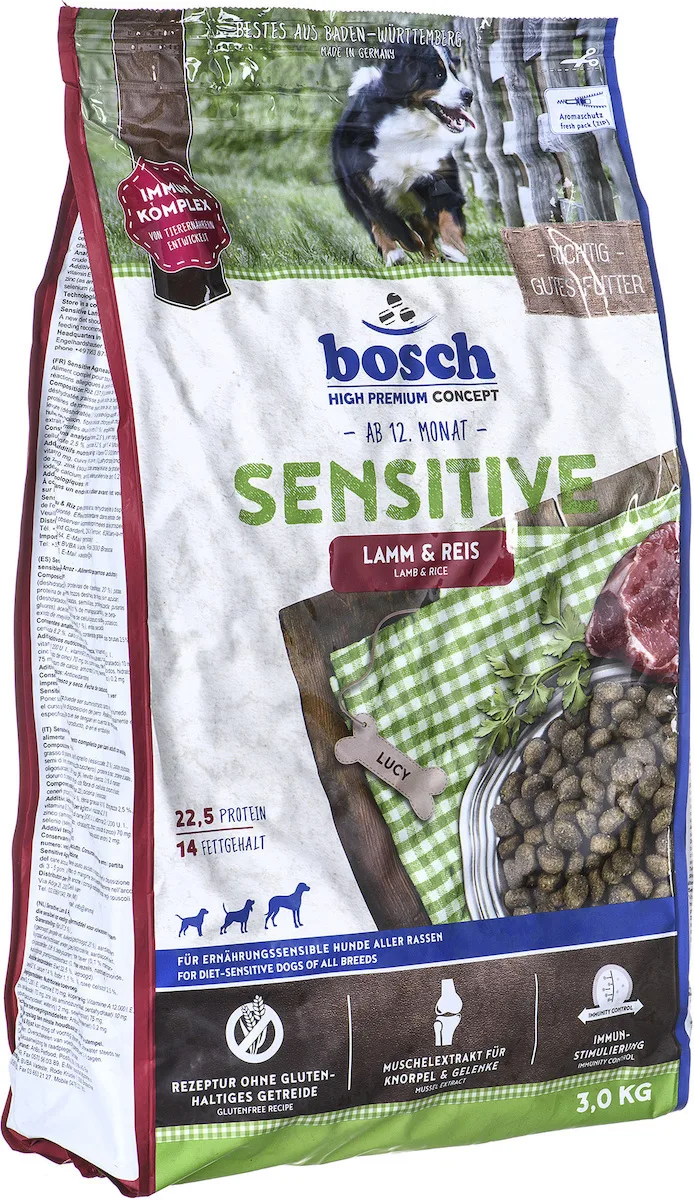 20220412141809_67aa0c82.jpeg Bosch Petfood Concepts Sensitive 3kg Ξηρά Τροφή χωρίς Γλουτένη για Ενήλικους Σκύλους με Ρύζι και Αρνί - Image 1
