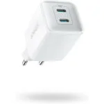 Anker Φορτιστής Χωρίς Καλώδιο GaN με 2 Θύρες USB-C 40W Power Delivery Λευκός (521 Nano Pro)