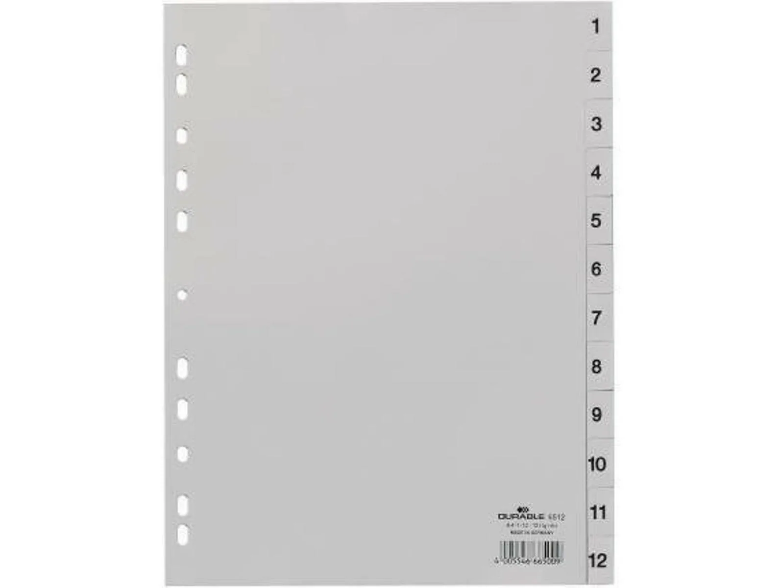 20220504165658_durable_plastika_diachoristika_gia_egrafa_a4_me_trypes_6512_1656512_12tmch.jpeg Durable Πλαστικά Διαχωριστικά για Έγγραφα A4 με Τρύπες 12τμχ 6512 1656512 - Image 1