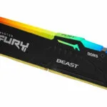 Kingston Fury Beast RGB DDR5 με Module 1x16GB και Ταχύτητα 5200 για Desktop KF552C40BBA-16