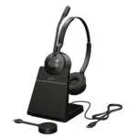 Jabra Engage 55 Stereo VOIP Headset USB-C UC with Charging Stand for Unified Communications (9559-435-111)