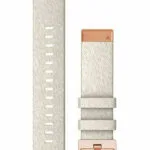 Garmin Λουράκι Υφασμάτινο Cream Heathered Nylon with Rose Gold Hardware (Fenix 5S/5S Plus/6S/6S Pro/7S/7S Pro/8 (43mm)) 010-13102-09