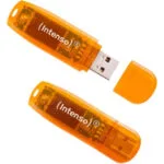 Intenso Rainbow Line 2x 64GB USB 2.0 Stick Πορτοκαλί