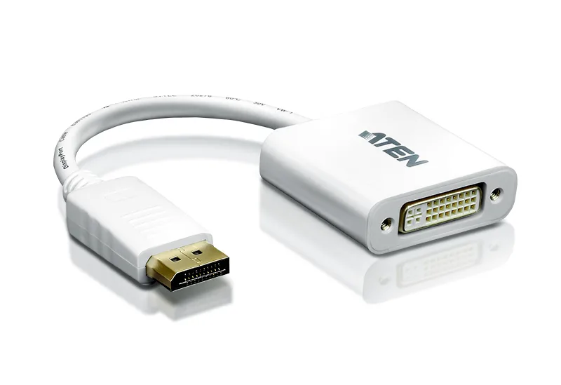 Aten Μετατροπέας DisplayPort male σε DVI-I female Λευκό 1τμχ VC965-AT - Image 1
