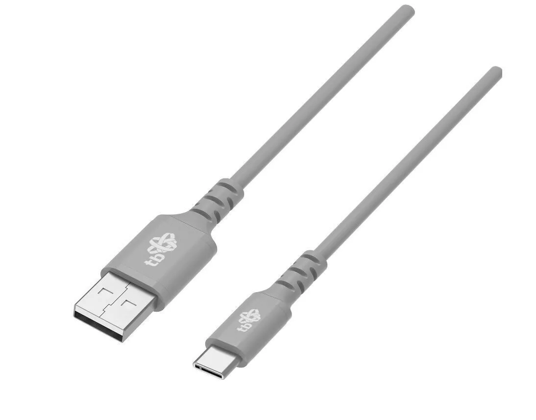 Tb Energy USB 2.0 Cable USB-C male - USB-A Γκρι 2m AKTBXKUCMISI20G - Image 1