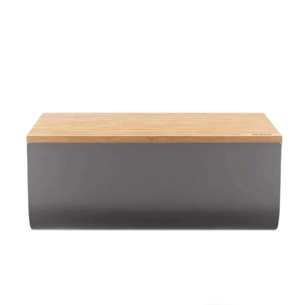 20221229114754_alessi_matina_bg03_psomiera_me_kapaki_metalliki_dark_grey_34x21x14cm.jpeg Alessi Matina BG03 Ψωμιέρα με Καπάκι Μεταλλική Dark Grey 34x21x14cm - Image 1