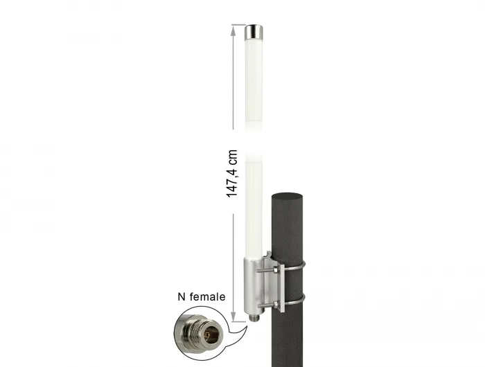 20230220154657_delock_lora_exoteriki_keraia_wifi_pankateythyntiki_8dbi_me_syndesi_n_connector.jpeg DeLock Lora Εξωτερική Κεραία WiFi Πανκατευθυντική 8dBi με σύνδεση N-connector - Image 1