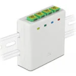 DeLock Κουτί Σύνδεσης Οπτικών Ινών για DIN 4 x SC Simplex ή LC Duplex