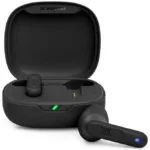 JBL Wave Flex Earbud Bluetooth Handsfree Ακουστικά με Αντοχή στον Ιδρώτα και Θήκη Φόρτισης Μαύρα