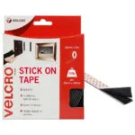 Velcro Αυτοκόλλητη Ταινία Χριτς Χρατς Μαύρη 5mx20mm 60217