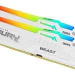 Kingston Fury Beast RGB DDR5 64GB RAM με 2x32GB Modules και Ταχύτητα 5600 για Desktop KF556C36BWEAK2-64