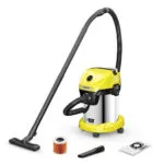 Karcher WD 3-18 S Σκούπα Υγρών / Στερεών 225W με Πλαστικό Κάδο 17lt
