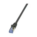 LogiLink S/FTP Cat.7 (10Gbps) Καλώδιο Δικτύου Ethernet 0.25m Μαύρο CQ4013S