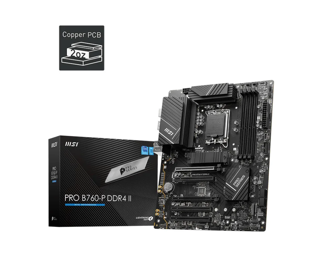 20230911115619_msi_pro_b760_p_ddr4_ii_motherboard_atx_me_intel_1700_socket.jpeg MSI Pro B760-P DDR4 II Motherboard ATX με Intel 1700 Socket 7E29-001R - Image 1