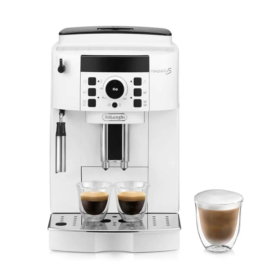 20230926165056_delonghi_magnifica_s_ecam_21_117_w_aytomati_michani_espresso_1450w_piesis_15bar_me_mylo_alesis_leyki.jpeg De'Longhi Magnifica S Αυτόματη Μηχανή Espresso 1450W Πίεσης 15bar με Μύλο Άλεσης Λευκή - Image 1