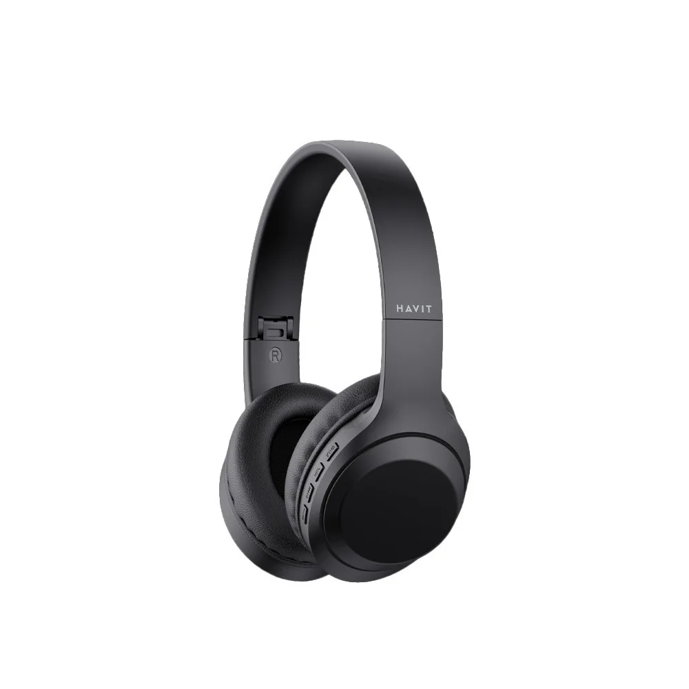 Havit H628BT Ασύρματα / Ενσύρματα Over Ear Ακουστικά με Ραδιόφωνο με 9 ώρες Λειτουργίας και Quick Charge Μαύρα - Image 1