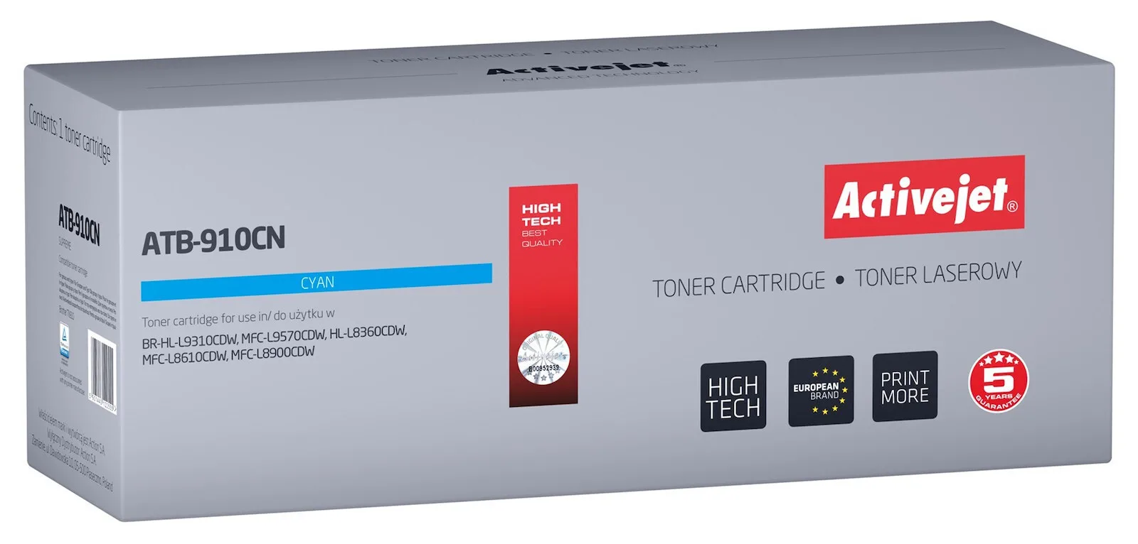 20240208151240_active_jet_symvato_toner_gia_laser_ektypoti_brother_tn_910c_kyano_atb_910cn.jpeg Active Jet Συμβατό Toner για Laser Εκτυπωτή Brother TN-910C 9000 Σελίδων Κυανό (ATB-910CN) - Image 1