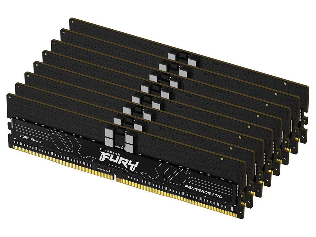 Kingston Fury Renegade Pro DDR5 128GB RAM με 8x16GB Modules και Ταχύτητα 6000 για Desktop KF560R32RBEK8-128 - Image 1