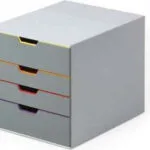 Durable Συρταράκι Γραφείου 4 Θέσεων Γκρι 7604
