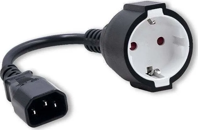 20240514143713_qoltec_power_cable_qoltec_iec_320_c14_schuko_adapter_cable_0_15_m.jpeg Qoltec Power Cable Qoltec Iec 320 C14 Schuko Adapter Cable 0,15 M - Image 1