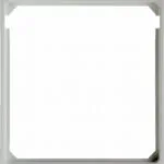 Hager Πλαίσιο Διακόπτη σε Λευκό Χρώμα 11098989