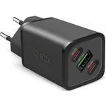 SBS Φορτιστής με Ενσωματωμένο Καλώδιο 65W Power Delivery Μαύρος