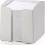Durable Trend Paper Cube Holder White