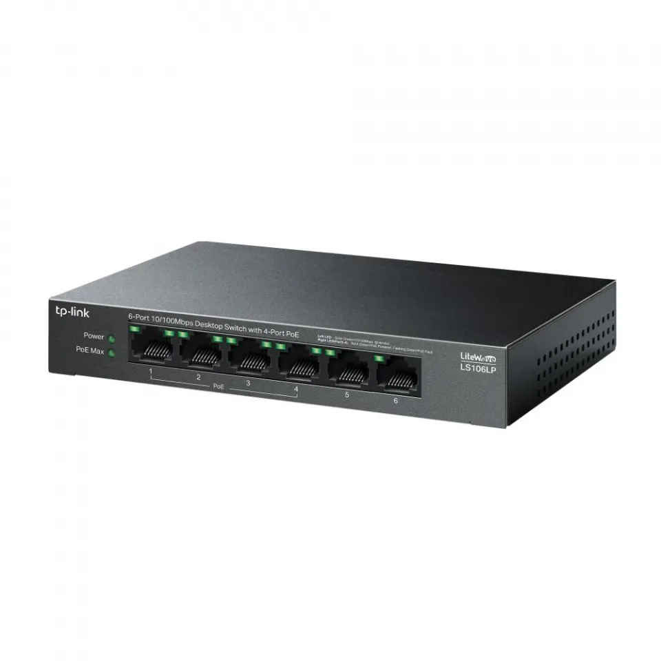 TP-LINK LS106LP v1 Unmanaged L2 PoE Switch με 6 Θύρες Ethernet και 6 SFP Θύρες - Image 1