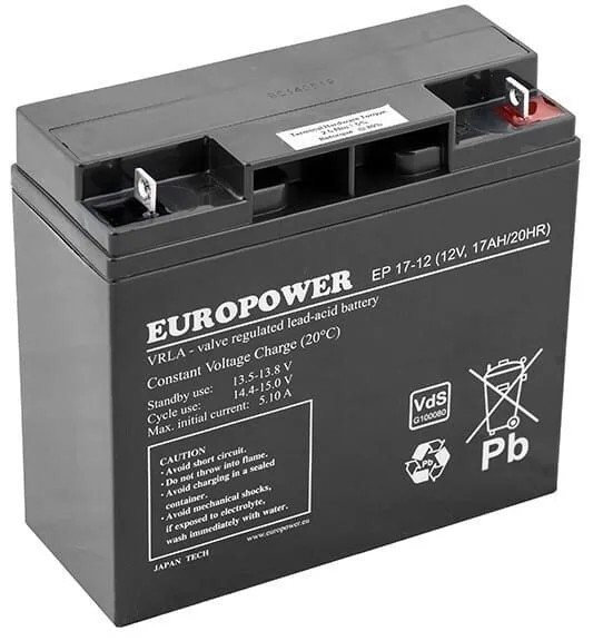 20240612111052_europower_mpataria_ups_me_choritikotita_17ah_kai_tasi_12v_1tmch.jpeg Europower Μπαταρία UPS με Χωρητικότητα 17Ah και Τάση 12V 1τμχ - Image 1