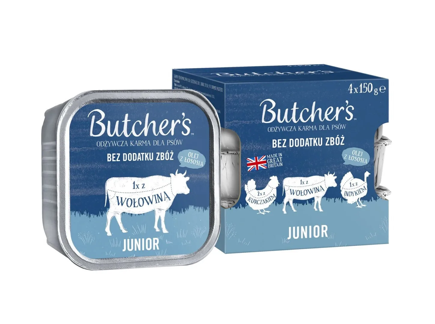 Butcher's Pet Care Original Υγρή Τροφή για Κουτάβια σε Ταψάκι με Κοτόπουλο χωρίς Σιτηρά & Γλουτένη 4x150gr - Image 1