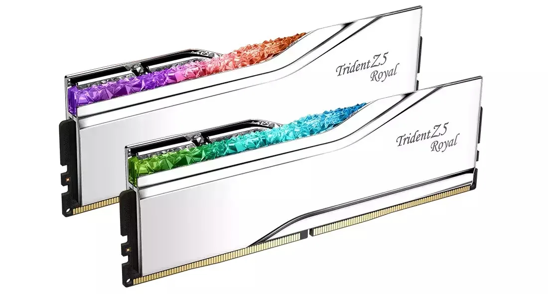 G.Skill Trident Z5 Royal DDR5 32GB RAM με 2x16GB Modules και Ταχύτητα 6400 για Desktop F5-6400J3239G16GX2-TR5S - Image 1