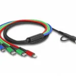 DeLock USB to Type-C / Lightning / micro USB Cable 3A Μαύρο 1.2m (87035)