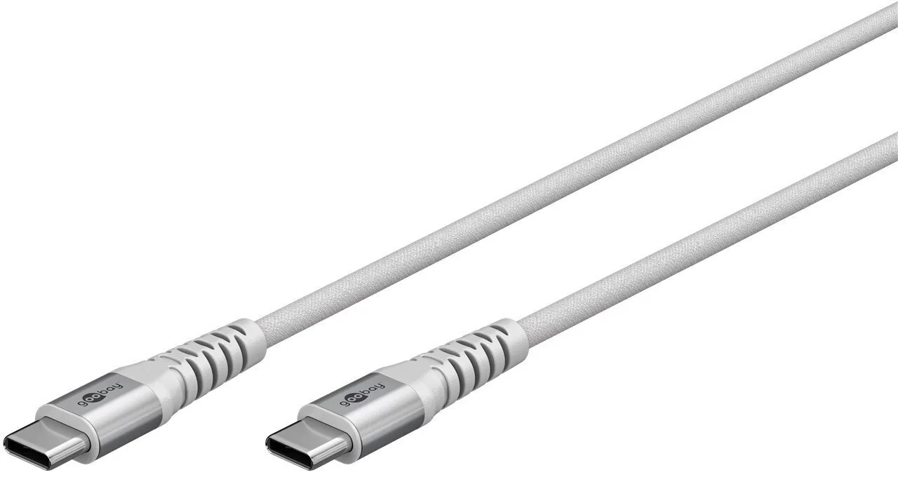20240906171050_afc34079.jpeg Goobay USB 2.0 Cable USB-C male - USB-C 60W Λευκό 1m 70193 - Image 1
