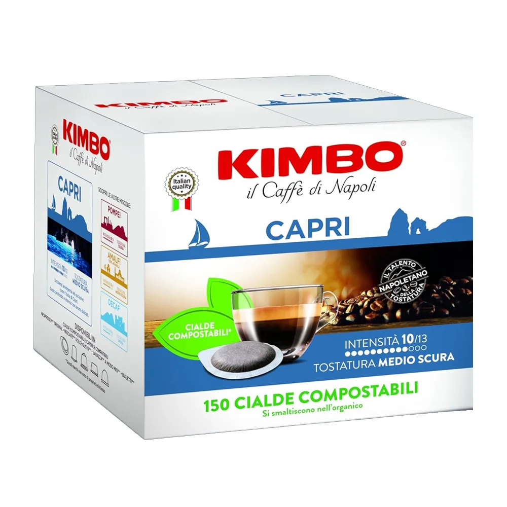 20240909171640_kimbo_kapsoules_espresso_capri_symvates_me_michani_e_s_e_pod_150caps_kmbscpr150_8002200144814.jpeg Kimbo Κάψουλες Espresso Capri Συμβατές με Μηχανή E.S.E. Pod 150caps - Image 1