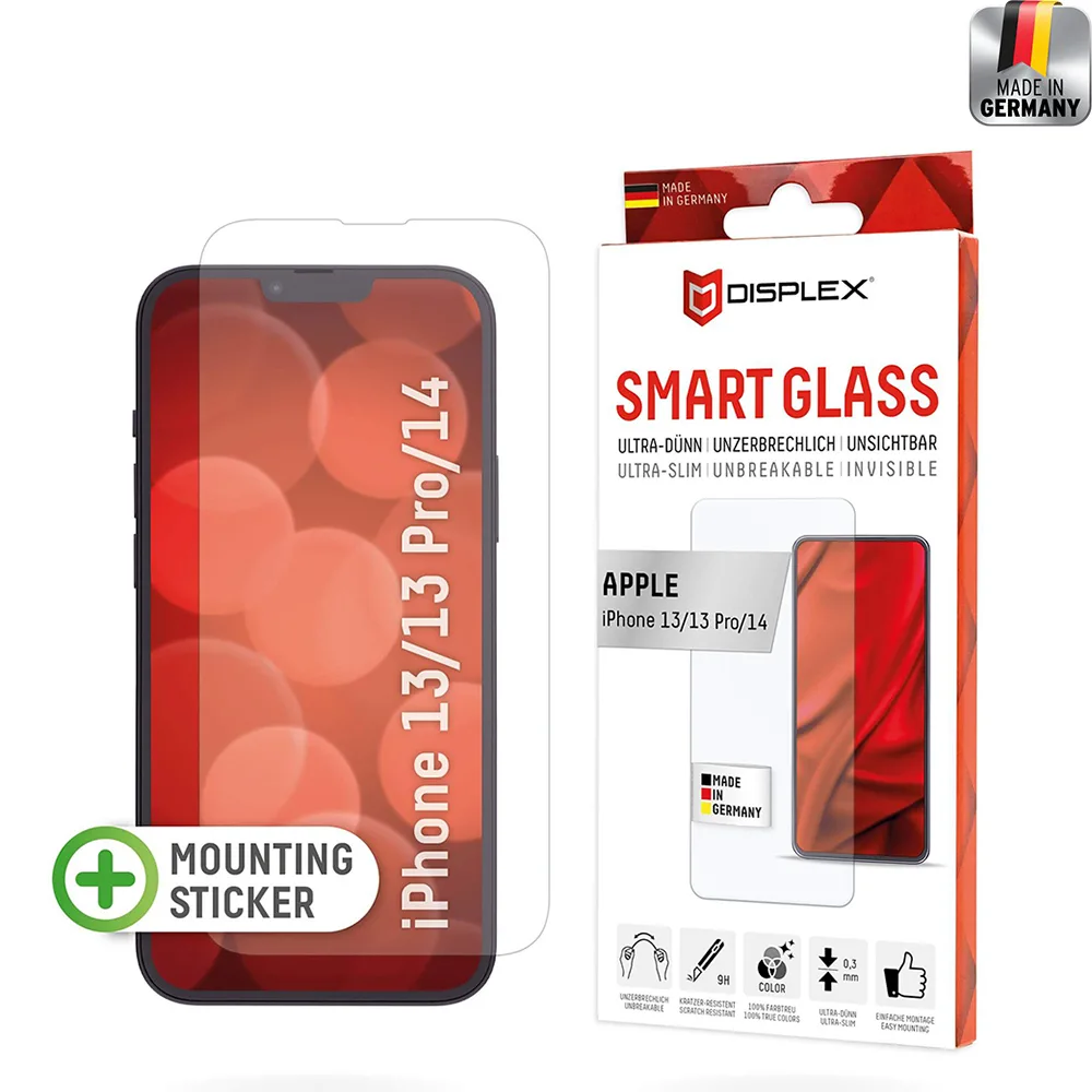 20240918155721_displex_smart_glass_2d_easy_on_screen_protector_iphone_13_13_pro_14_01714.jpeg Displex Smart Glass 2D Easy-On Tempered Glass (iPhone 13, 13 Pro, 14) 01714 - Image 1