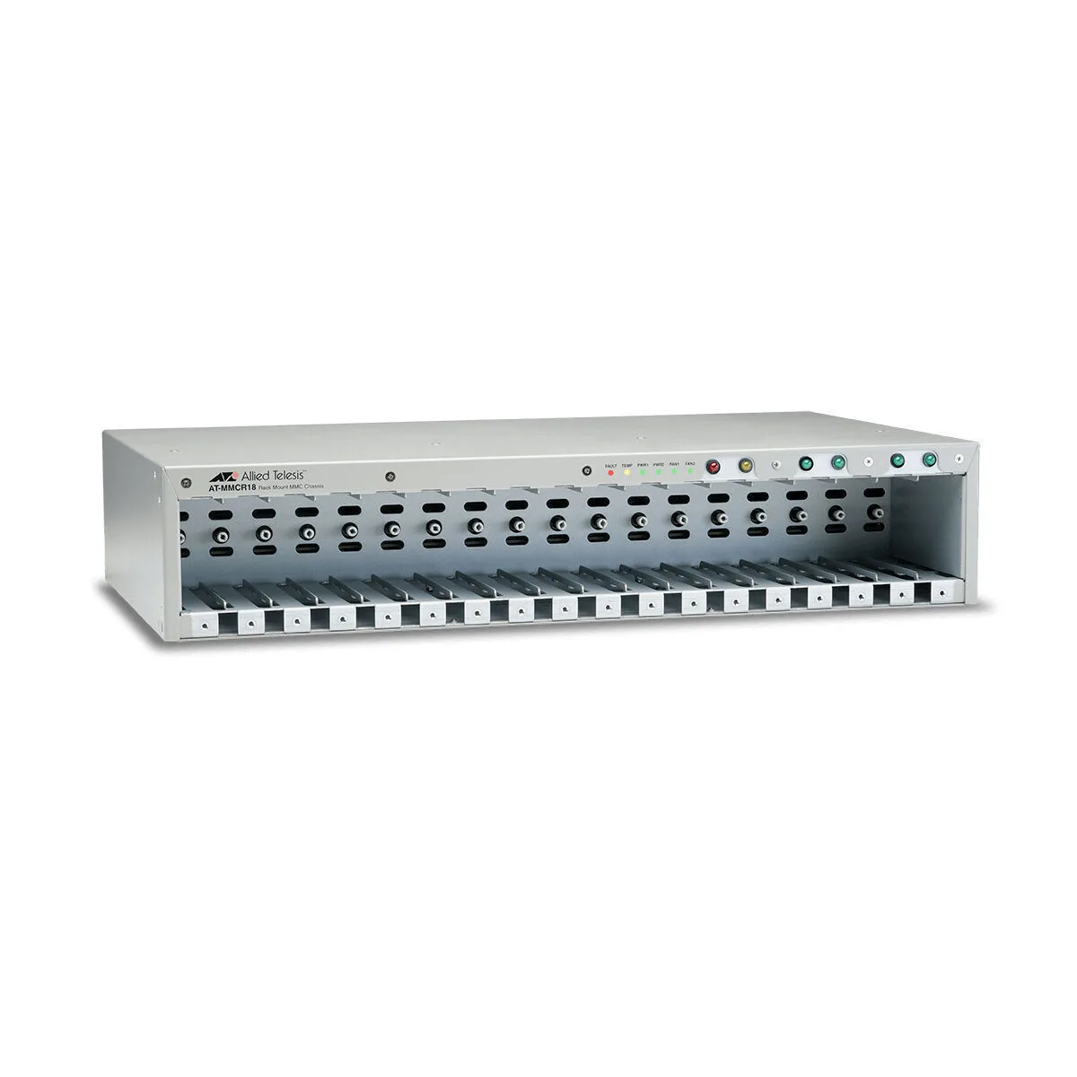 20240919120930_18484d03.jpeg Allied Telesis Fiber Optic Converter 18-slot Chassis F Mmc2xxx Medi At-mmcr18-60 - Image 1