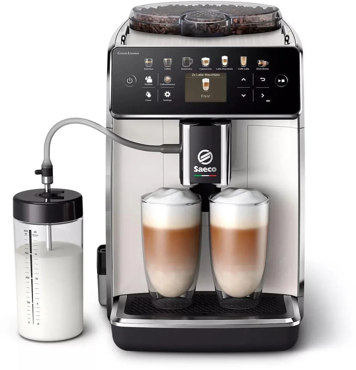 20241001125750_saeco_sm6580_20_aytomati_michani_espresso_1500w_piesis_15bar_me_mylo_alesis_mayri.jpeg Saeco GranAroma Αυτόματη Μηχανή Espresso 1500W Πίεσης 15bar με Μύλο Άλεσης Μαύρη - Image 1