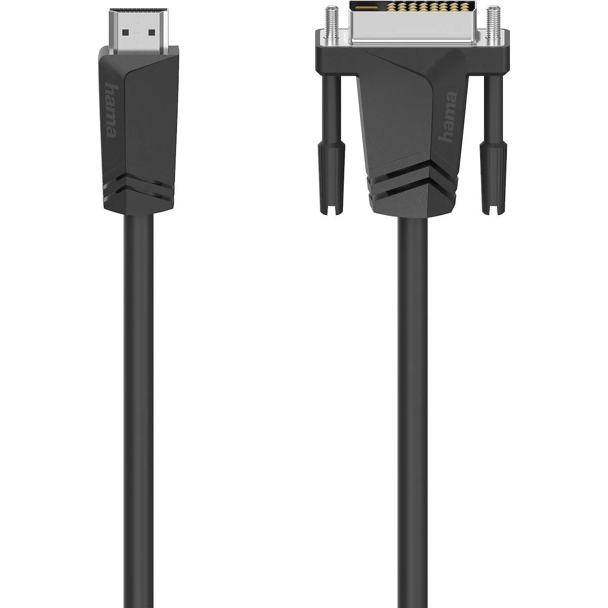 HAMA Cable DVI-D male - HDMI male 1.5m Μαύρο (00205018) - Image 1