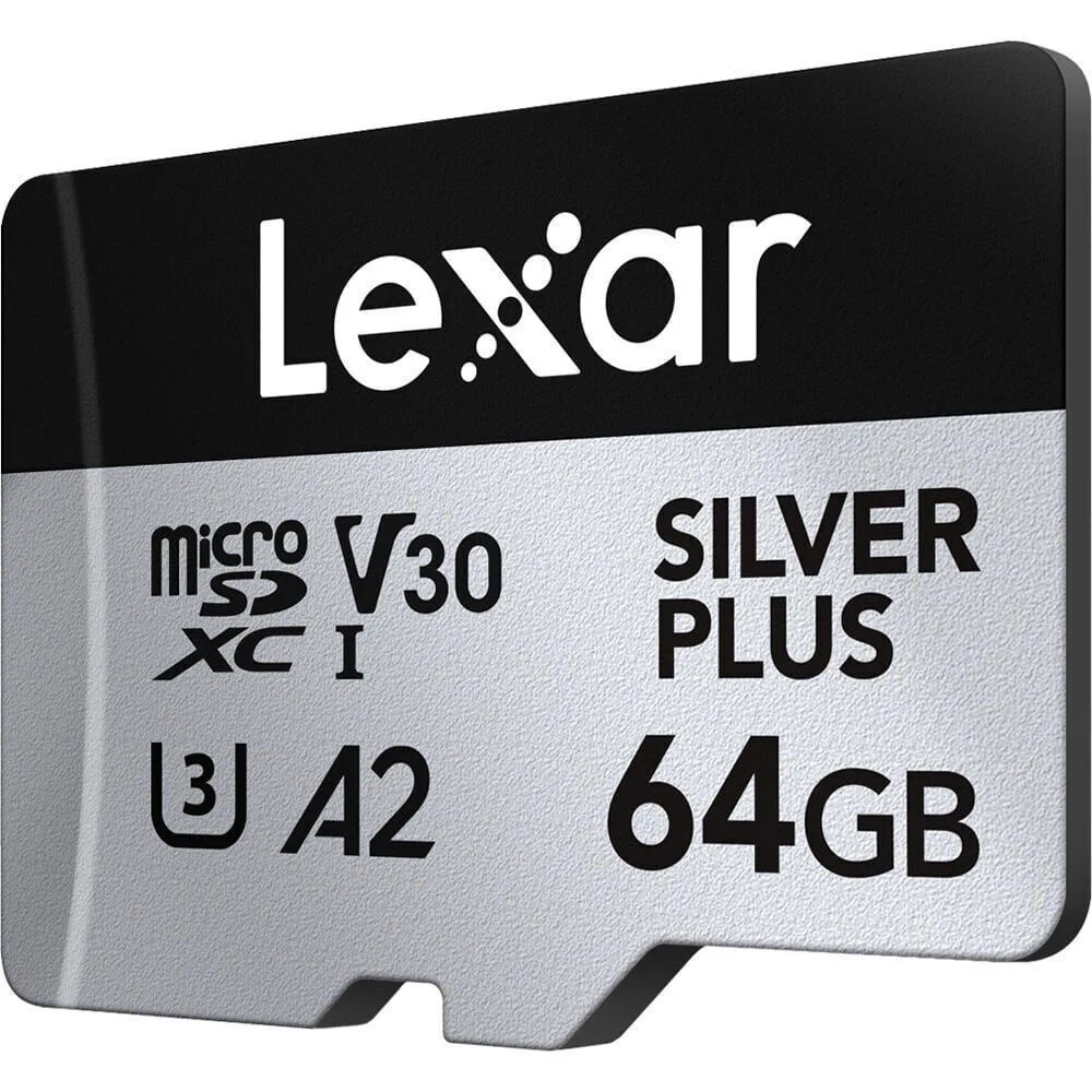 20241031100616_lexar_professional_silver_plus_microsdxc_64gb_class_10_u3_uhs_i.jpeg Lexar Professional Silver Plus microSDXC 64GB U3 UHS-I με αντάπτορα - Image 1