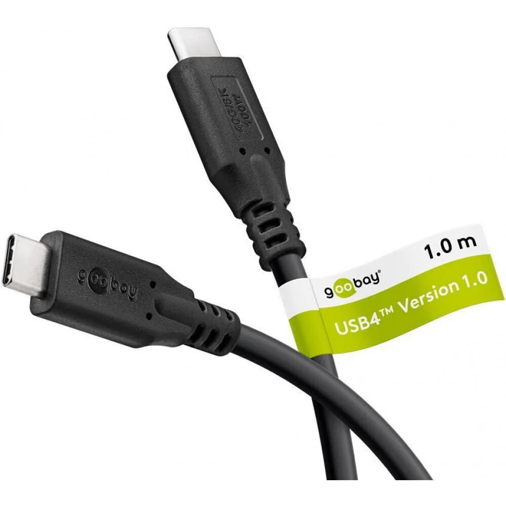 20241114125315_goobay_usb_4_cable_usb_c_male_usb_c_100w_mayro_1m_74191.jpeg Goobay USB 4 Cable USB-C male - USB-C 100W PD Μαύρο 1m 74191 - Image 1