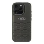 Audi Synthetic Leather Iphone 16 Pro 6.3" Black Hardcase Au-tpupcip16p-gt/d2-bk
