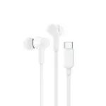 Belkin Rockstar In-ear Handsfree Ακουστικά με Βύσμα USB-C Λευκό