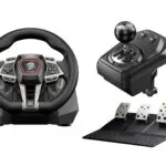 Mad Catz M.2.X. PRO Τιμονιέρα με Μοχλό Ταχυτήτων και Πετάλια για PC / PS4 με 900° Περιστροφής