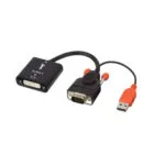 Lindy Μετατροπέας USB-A / VGA male σε DVI-D female (38184)